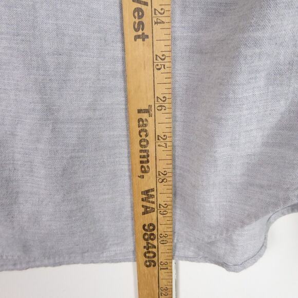 Bonobos Button Up Shirt Mens SZ L Long Tailored Fit dLight Gray Business Casual - Picture 7 of 9